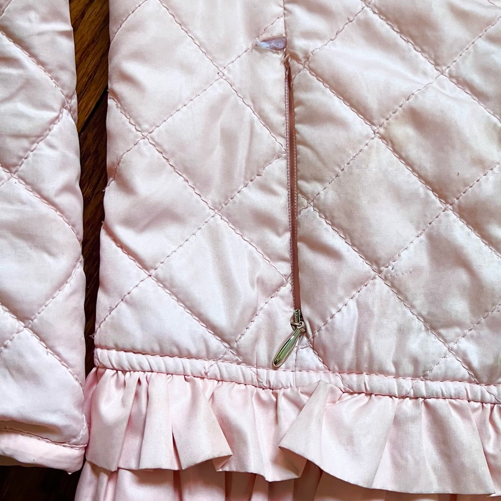 MAYORAL Light Quilted Ruffle Jacket Pink - Picture 4 of 4